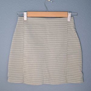 brandy melville plaid mini skirt